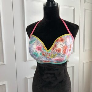 Victoria's Secret Floral Bikini Top - Multicolor